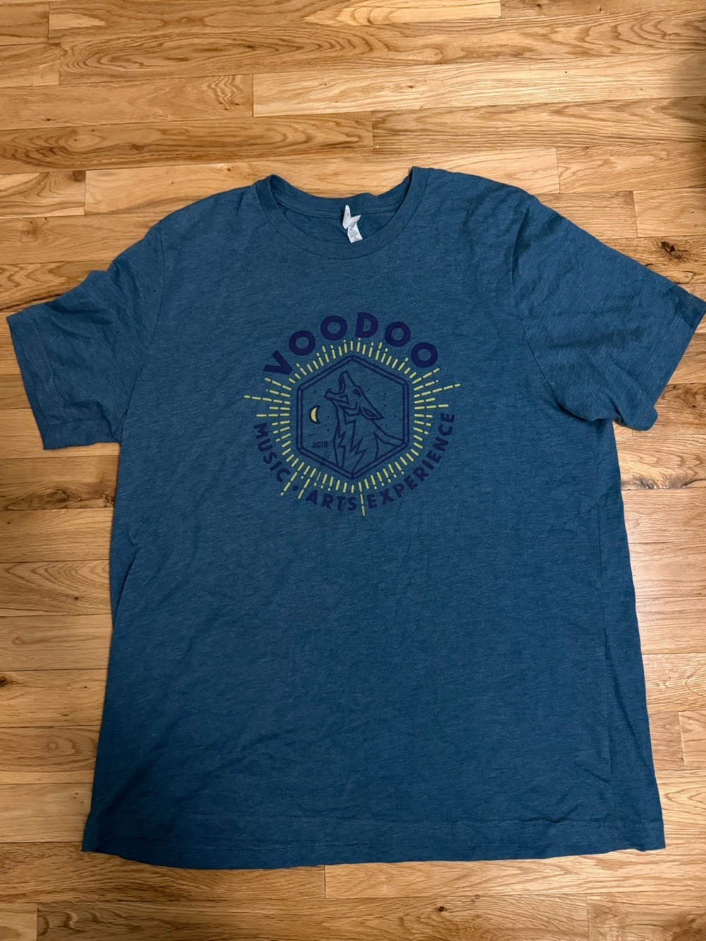 Voodoo Music & Arts Experience Men's Teal Graphic T-Shirt